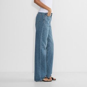 Denim Forum Blue Wide-Leg Jeans